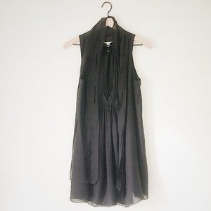 TWENTY8TWELVE Silk Monette Tie Dress - Black
